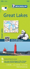 Wegenkaart - landkaart 173 Great Lakes - Grote Meren USA | Michelin