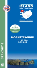 Wandelkaart 09 Serkort Hornstrandir - IJsland | Mal og Menning