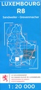 Wandelkaart - Topografische kaart R8 Luxemburg Moselle - Syre - Wormeldange - Grevenmacher | Topografische dienst Luxemburg