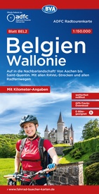 Fietskaart BEL2 ADFC Radtourenkarte België - Wallonië | BVA BikeMedia