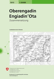 Wandelkaart - Topografische kaart 5013 Oberengadin - Engadin'Ota  | Swisstopo