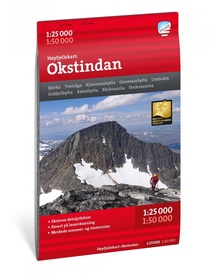 Wandelkaart Hoyfjellskart Okstindan | Calazo