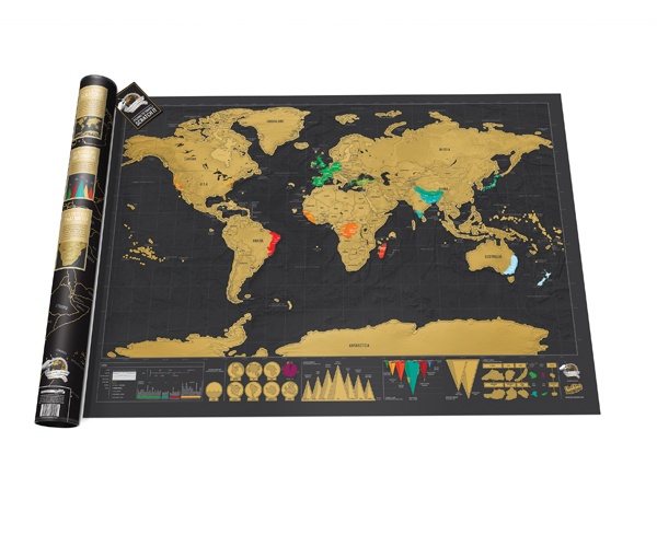 software binnen een miljard Scratch Map Deluxe Edition Wereldkaart | Luckies | 5060146591256 |  Reisboekwinkel De Zwerver