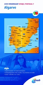 Wegenkaart - landkaart ANWB wegenkaart Spanje/Portugal 7 . Algarve | ANWB Media