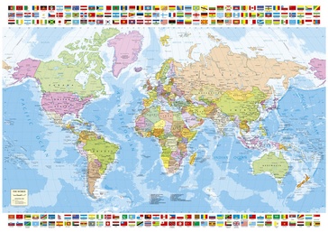 Legpuzzel van de Wereld 1500 stukjes | Educa