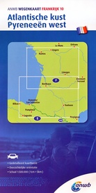 Wegenkaart - landkaart 10 Atlantische Kust  - Pyreneeën West | ANWB Media