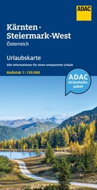 Wegenkaart - landkaart 04 UrlaubsKarte Kärnten, Steiermark-West | ADAC