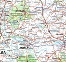 Wegenkaart - landkaart Estland hiking and health trails | Jana Seta