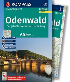 Wandelgids 5251 Kompass Wanderführer Odenwald | Kompass