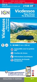 Wandelkaart - Topografische kaart 2148OTR Vicdessos | IGN - Institut Géographique National