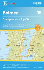 Wandelkaart - Topografische kaart 15 Sverigeserien Bolmen | Norstedts