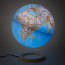 Wereldbol - Globe 17 Neon Classic ø 30 cm | Nederlandstalig | Met Verlichting | National Geographic