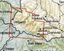 Wegenkaart - landkaart Karpatalja – Transcarpthia  - Transkarpaten - Ukraine | Dimap