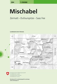 Wandelkaart - Topografische kaart 284 Mischabel  | Swisstopo