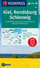 Wandelkaart 714 Kiel, Rendsburg, Schleswig | Kompass