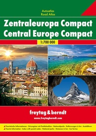 Wegenatlas Compact Centraal Europa  | Freytag & Berndt
