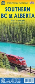 Wegenkaart - landkaart British Columbia Zuid / Alberta | ITMB