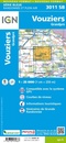 Wandelkaart - Topografische kaart 3011SB Vouziers | IGN - Institut Géographique National