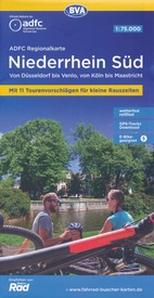 Fietskaart ADFC Regionalkarte Niederrhein Sud | BVA BikeMedia