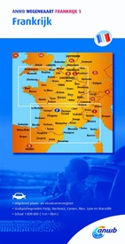 Wegenkaart - landkaart Frankrijk 1 | ANWB Media