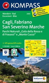 Wandelkaart 2465 Cagli - Fabriano - San Severino Marche | Kompass