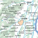 Wandelkaart 1 Outdoorkarte FR Elsass, Vogesen - Alsace / Elsass, Colmar, Riquewihr | Kümmerly & Frey