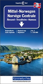 Wegenkaart - landkaart 3 Mittel-Norwegen, Alesund, Trondheim, Namsos | Kümmerly & Frey