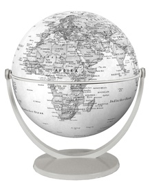 Wereldbol - Globe 75 Politiek - Grijs 15 cm | Stellanova