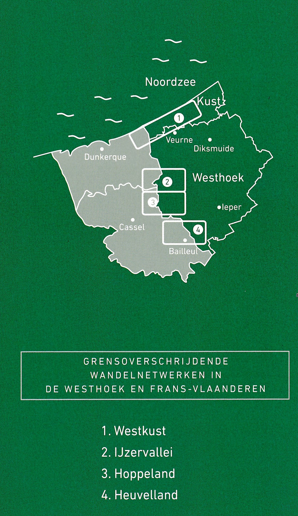 Wandelkaarten West-Vlaanderen Westtour