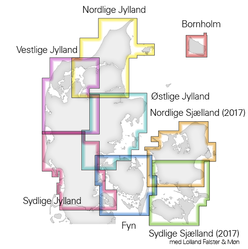 Overzicht Fietskaarten Denemarken