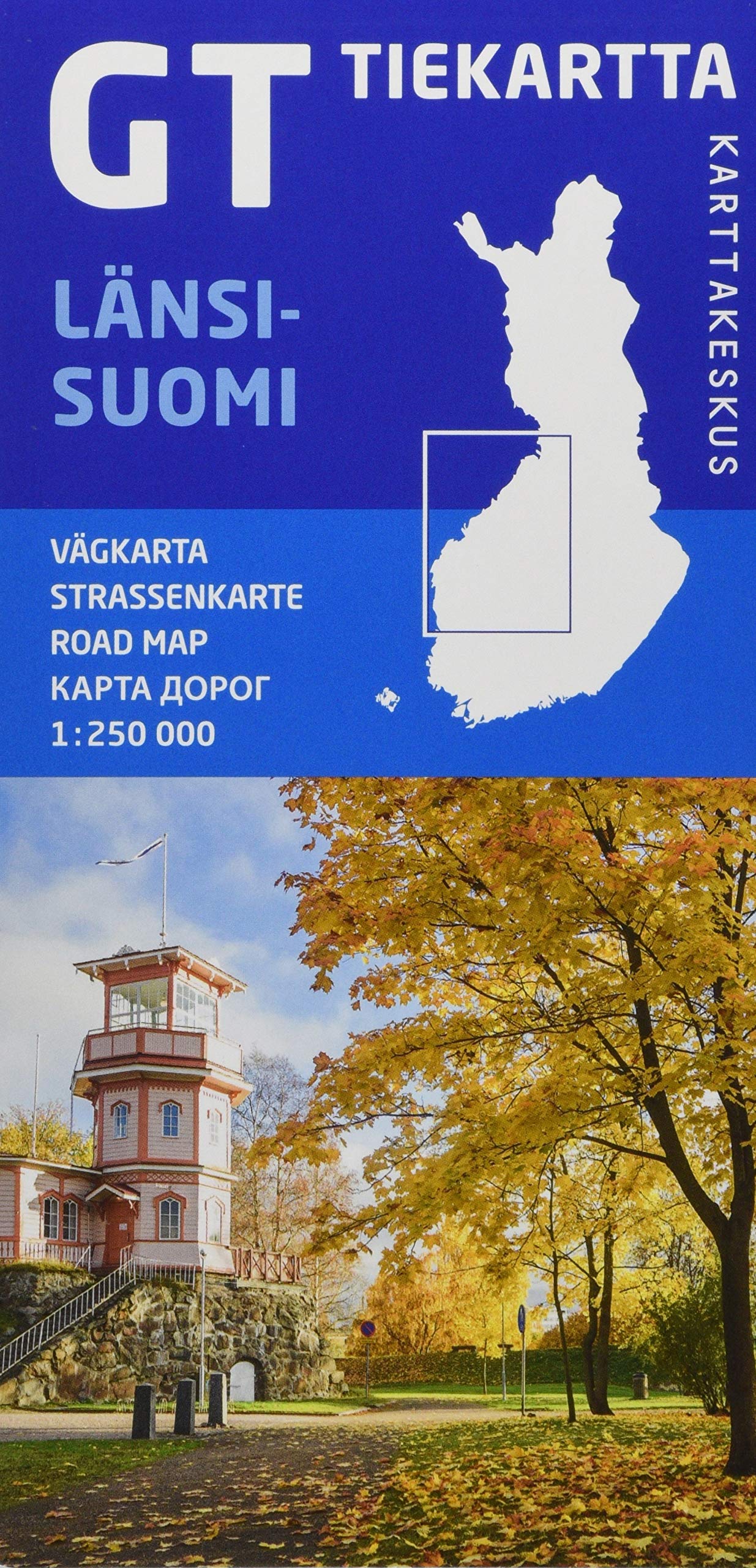 Online bestellen: Wegenkaart - landkaart Länsi-Suomi | West Finland | Karttakeskus