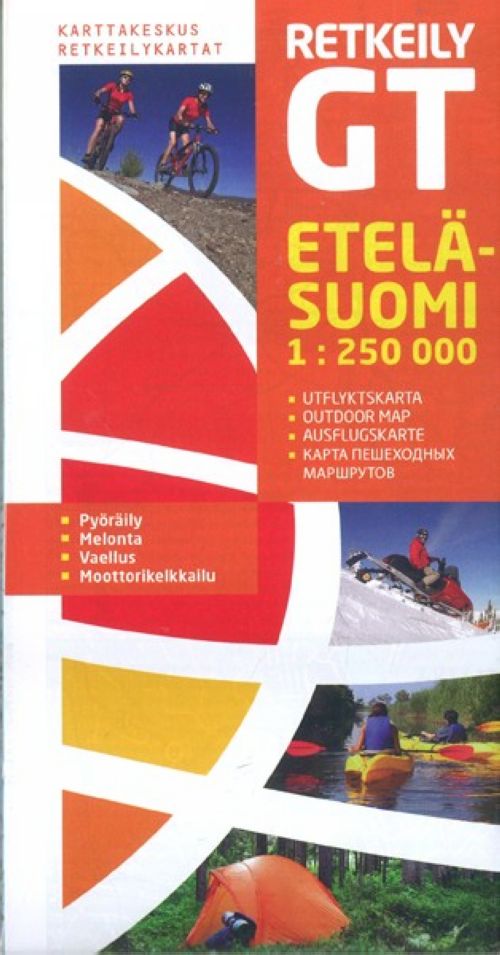 GT1 Wegenkaart - Landkaart - Fietskaart GT 1 zuid Finland - Etelä-Suomi , 1:250.000| Karttakeskus | 