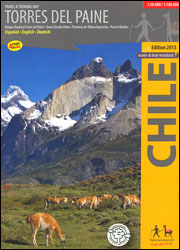 Online bestellen: Wandelkaart Torres del Paine | Viachile Editores