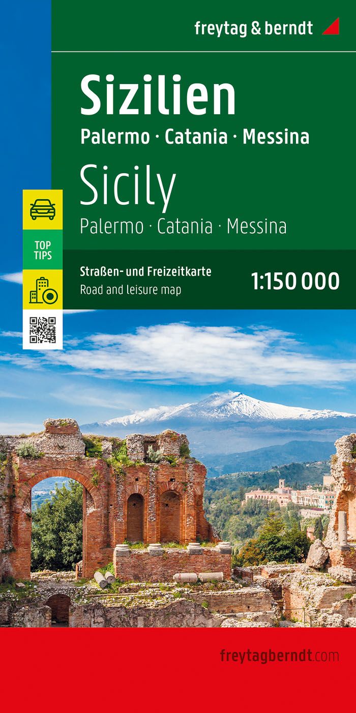 Online bestellen: Wegenkaart - landkaart 618 Sicilie - Sizilien Palermo | Freytag & Berndt