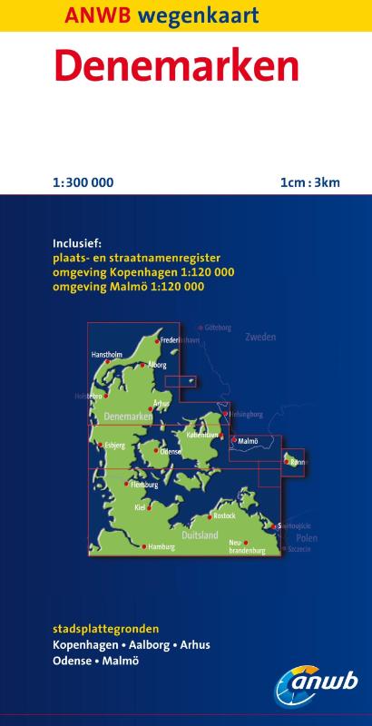Wegenkaart - Autokaart - Landkaart Denemarken | ANWB | 