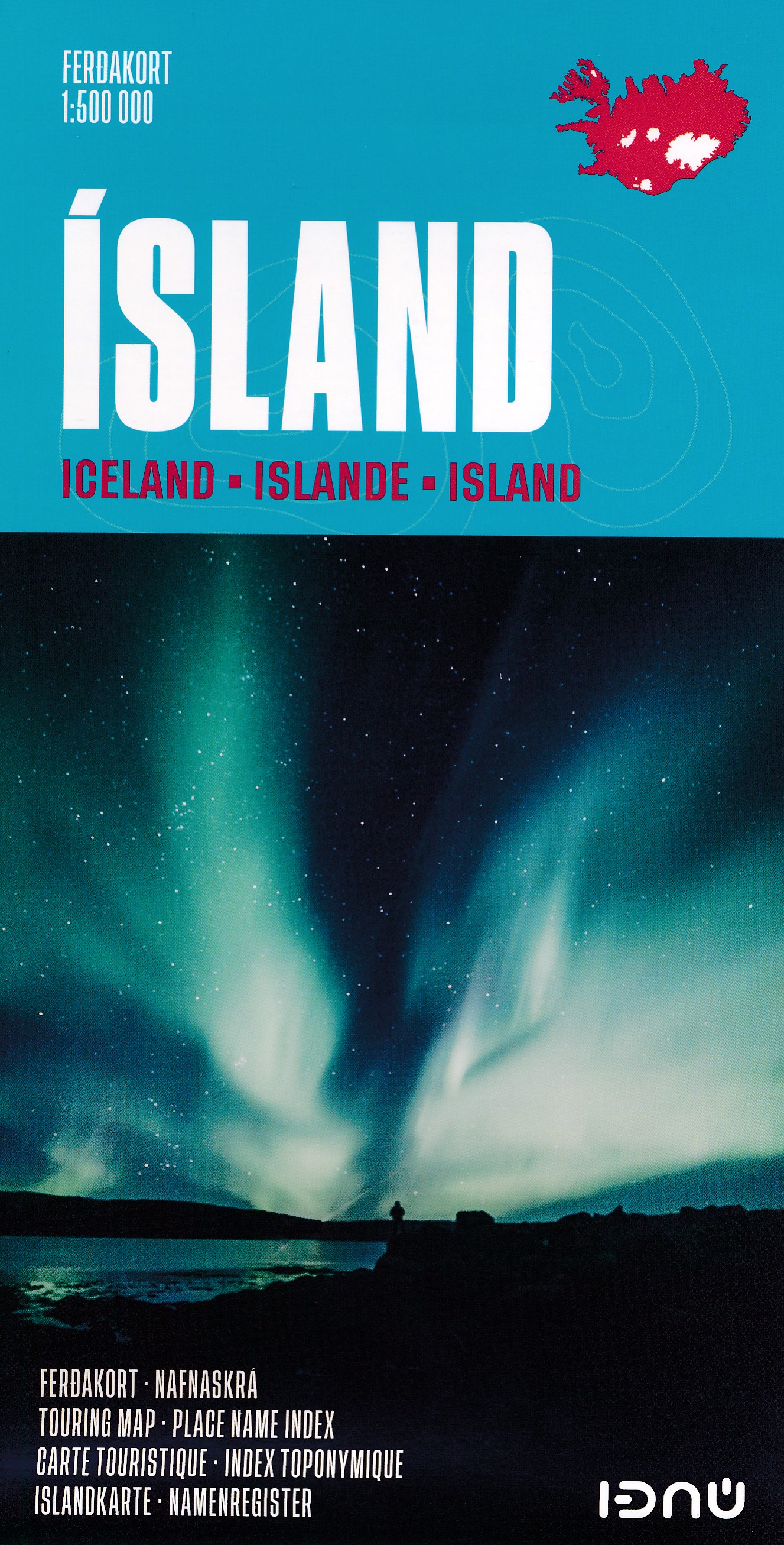 Online bestellen: Wegenkaart - landkaart IJsland - Iceland | Ferdakort