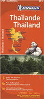Landkaart - wegenkaart Thailand | Michelin 751 | 