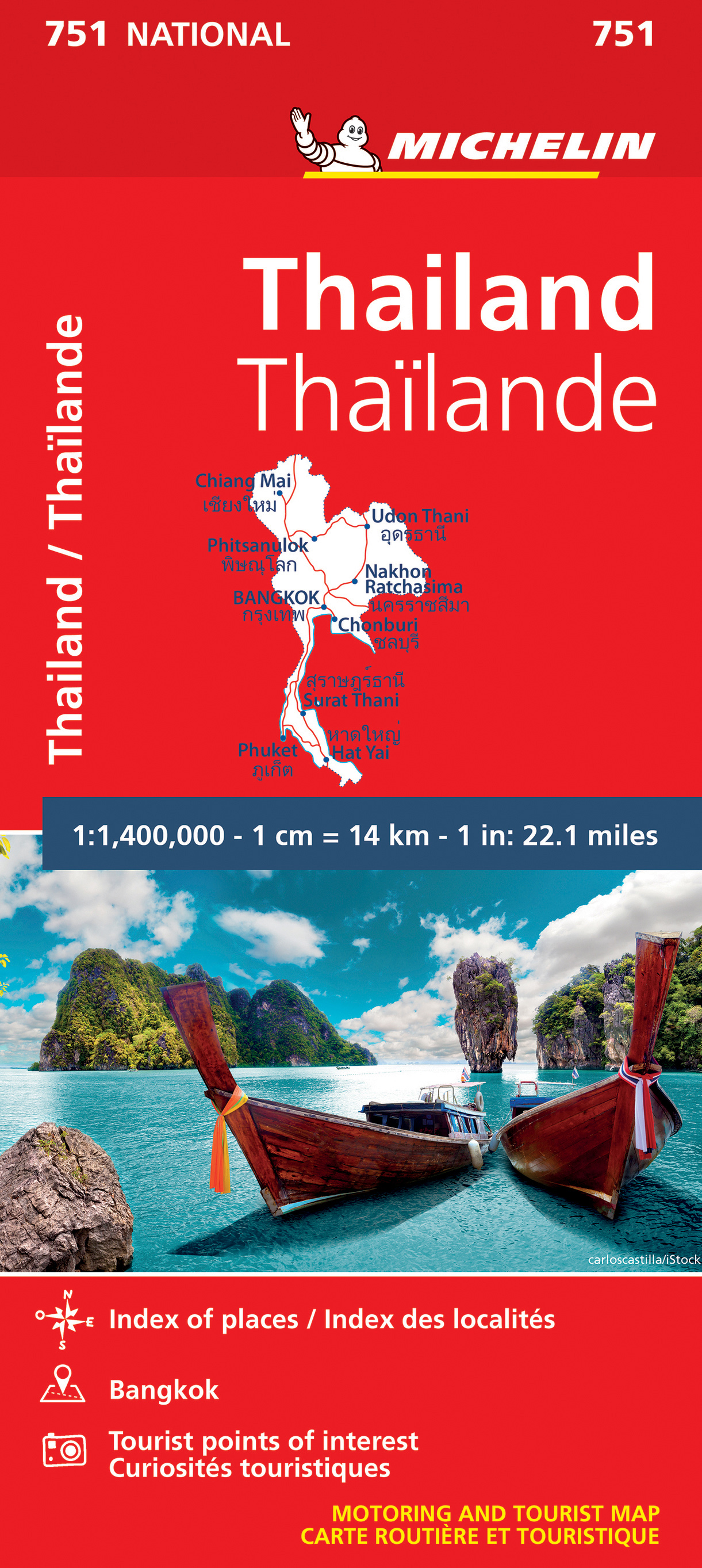 Wegenkaart – landkaart 751 Thailand | Michelin