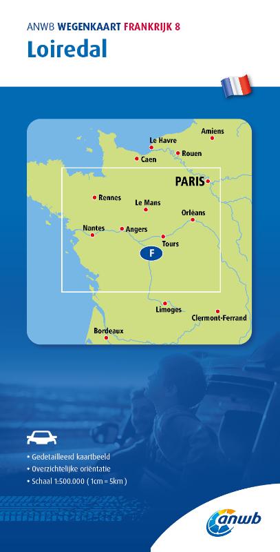 Online bestellen: Wegenkaart - landkaart 8 Loiredal | ANWB Media