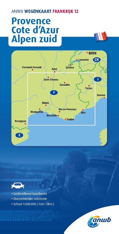 Online bestellen: Wegenkaart - landkaart 12 Provence, Cote d'Azur, Alpen zuid | ANWB Media