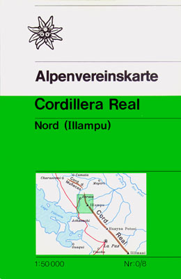Online bestellen: Wandelkaart 0/8 Alpenvereinskarte Cordillera Real - Nord (Illampu) ( Bolivia ) | Alpenverein