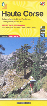 Online bestellen: Wandelkaart 08 Haute Corse - Corsica noord - Corse du Nord -Calvi, Corte | Didier Richard