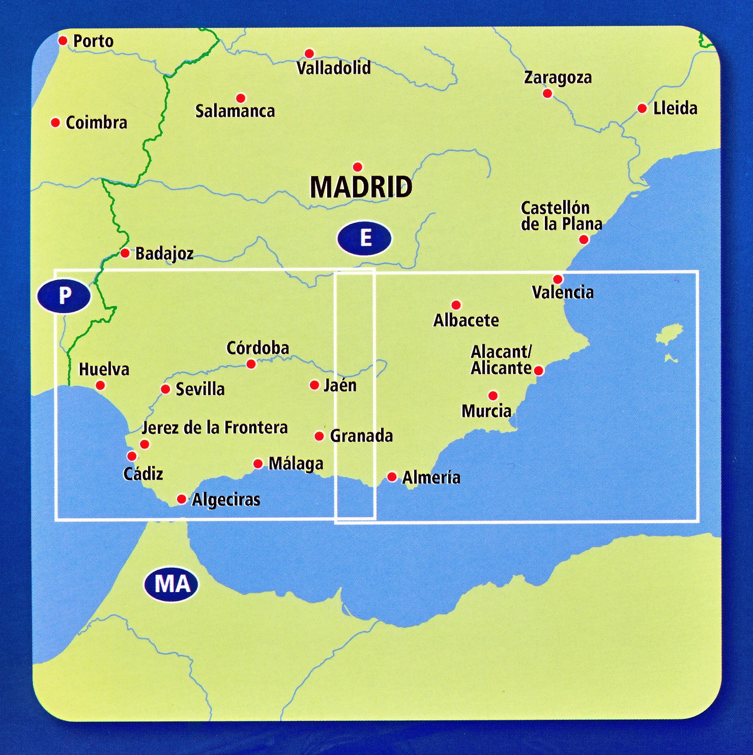 Wegenkaart - Landkaart 4 Andalusië, Costa Del Sol | Anwb Media |  9789018048648 | Reisboekwinkel De Zwerver