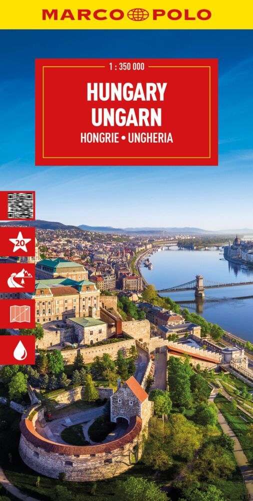 Wegenkaart – landkaart Hungary – Hongarije | Marco Polo