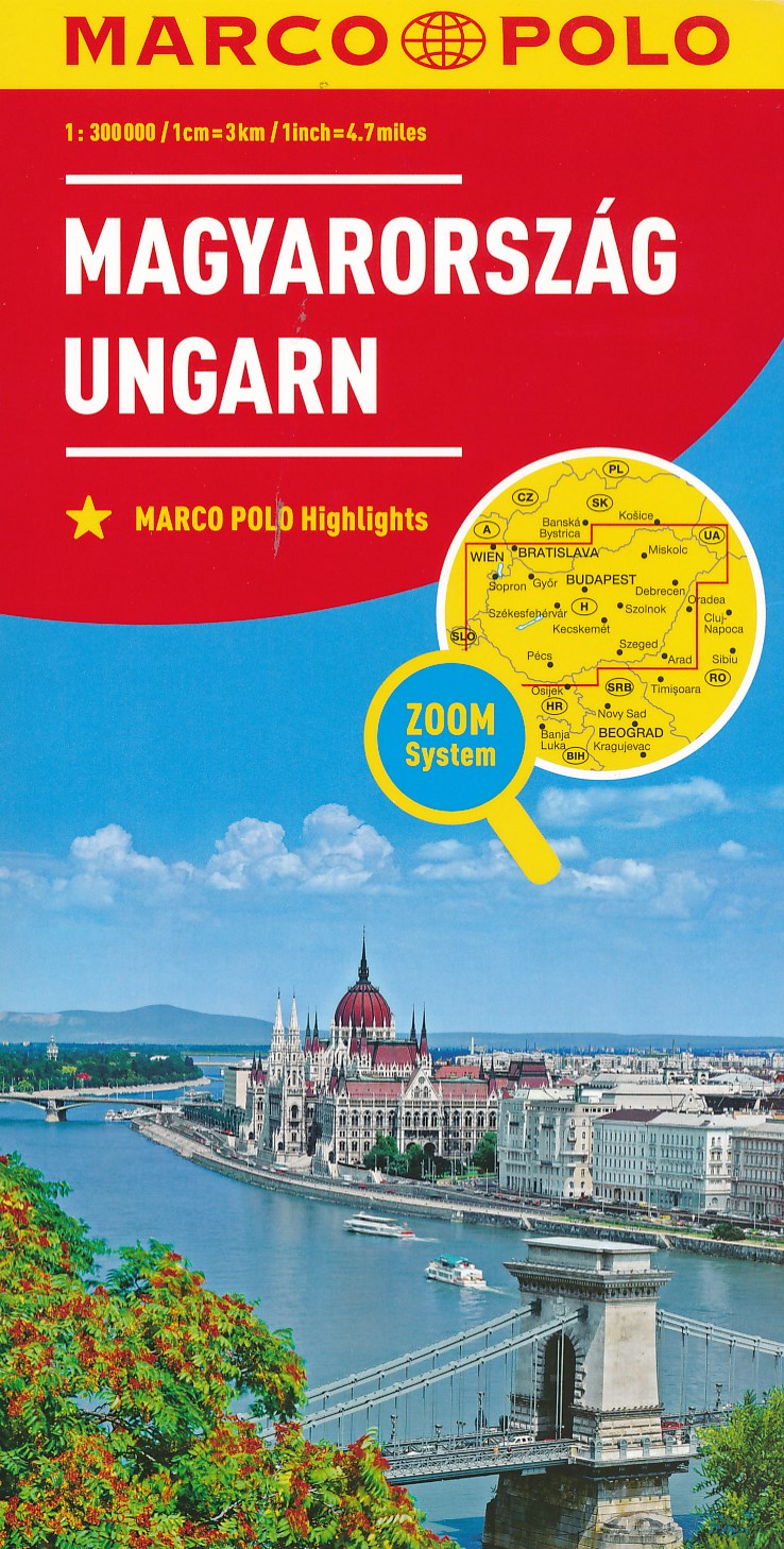 Online bestellen: Wegenkaart - landkaart Hungary - Hongarije | Marco Polo