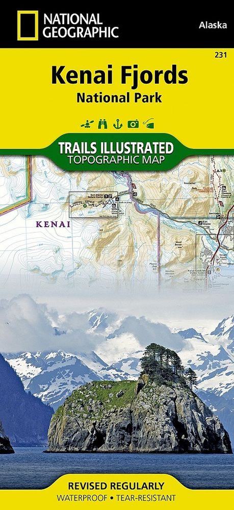 Online bestellen: Wandelkaart 231 Kenai Fjords National Park | National Geographic