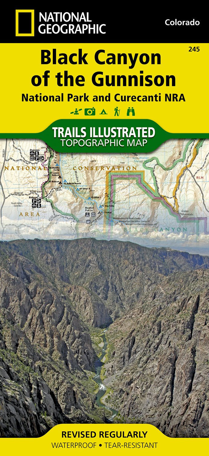 Online bestellen: Wandelkaart - Topografische kaart 245 Black Canyon of the Gunnison National Park | National Geographic