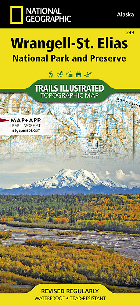 Online bestellen: Wandelkaart 249 Wrangell and St.Elias National Park | National Geographic