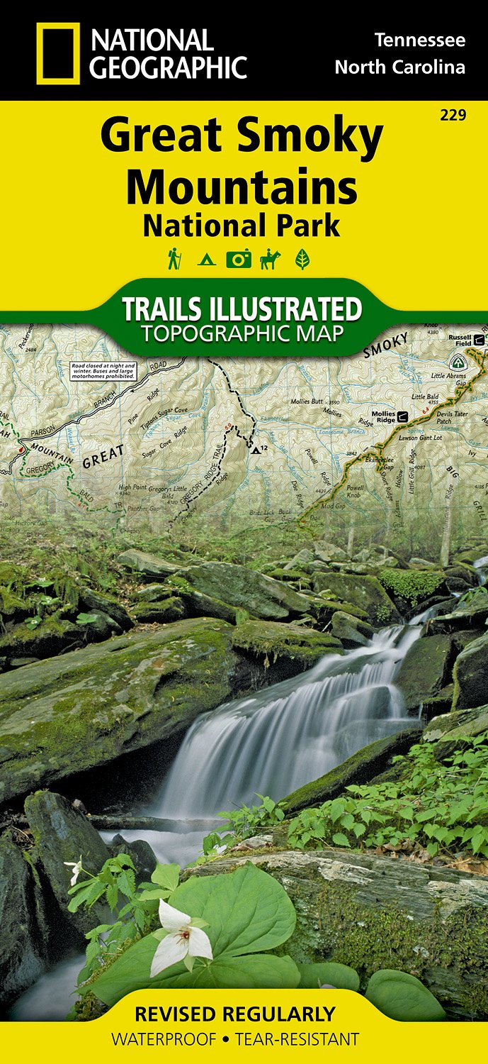Online bestellen: Wandelkaart 229 Great Smoky Mountains National Park | National Geographic