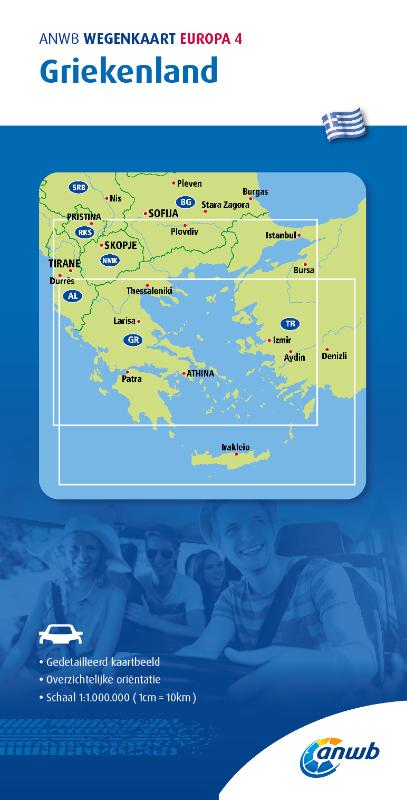 Online bestellen: Wegenkaart - landkaart 4 Griekenland | ANWB Media